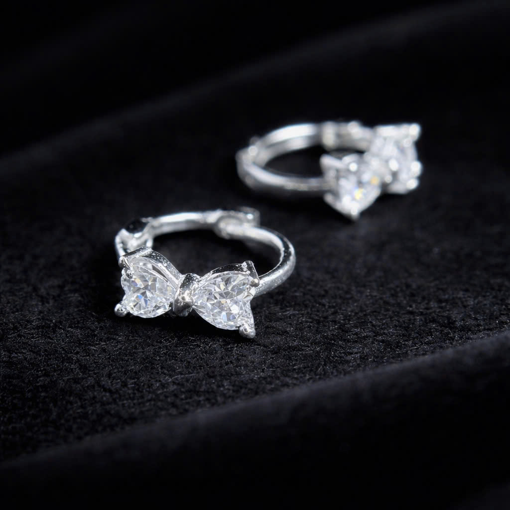 Khuyên vòng bạc si kim nơ trắng size 6_thumbnail_2