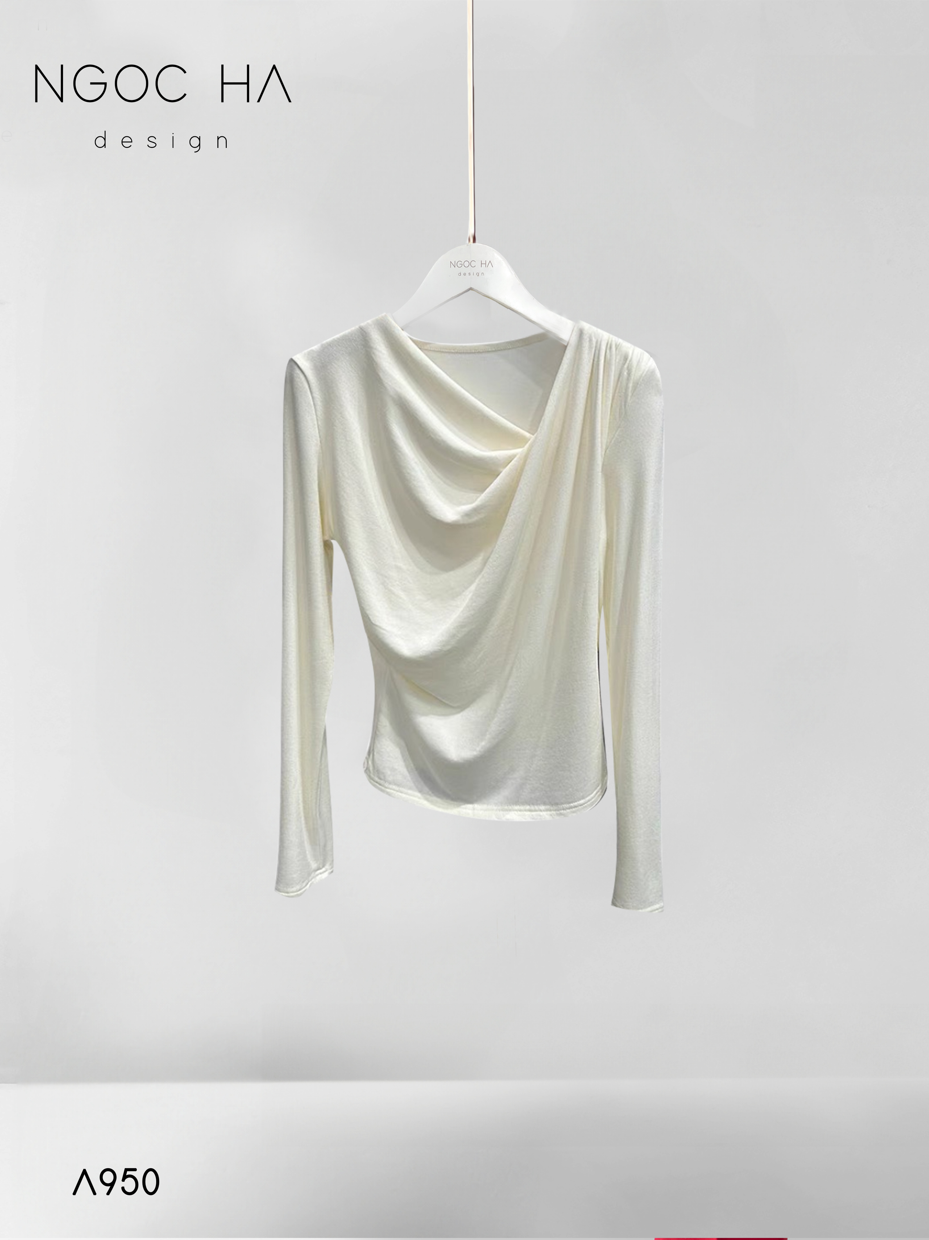 Jeri Top_ Thun Cổ Xếp Đổ Lệch Vai Dài Tay A950_thumbnail_3