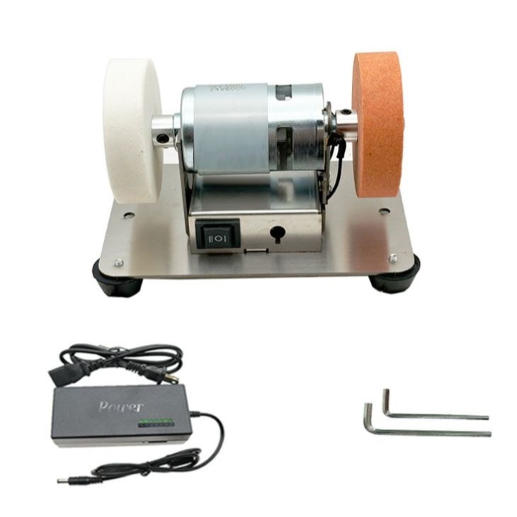 Máy mài đá 2 đầu mini, Máy đánh bóng, Máy mài dao kéo đa năng điều chỉnh tốc độ 2 chế độ_thumbnail_3