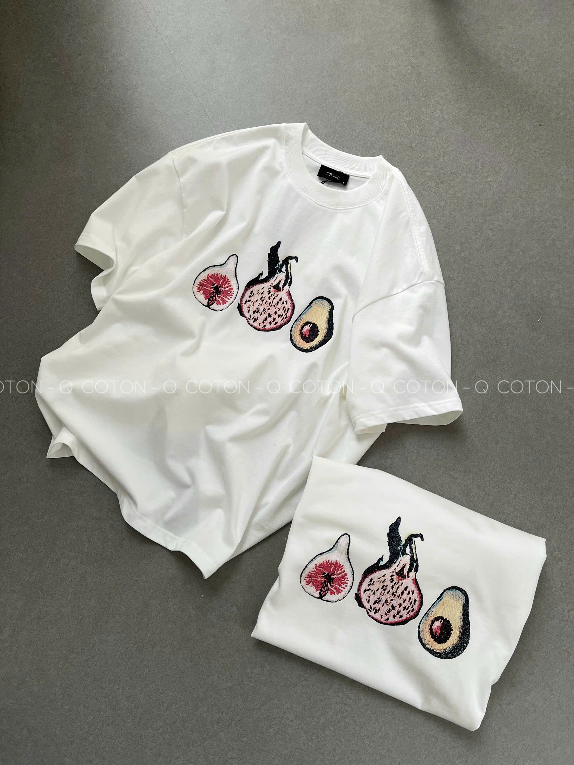 Áo thun tay ngắn Cotton Q in trái cây_thumbnail_3