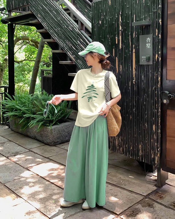 Áo thun nữ giáng sinh noel form vừa regular vải cotton 4c thoáng mát 1765 Miucho Chic Chic in artwork_thumbnail_4