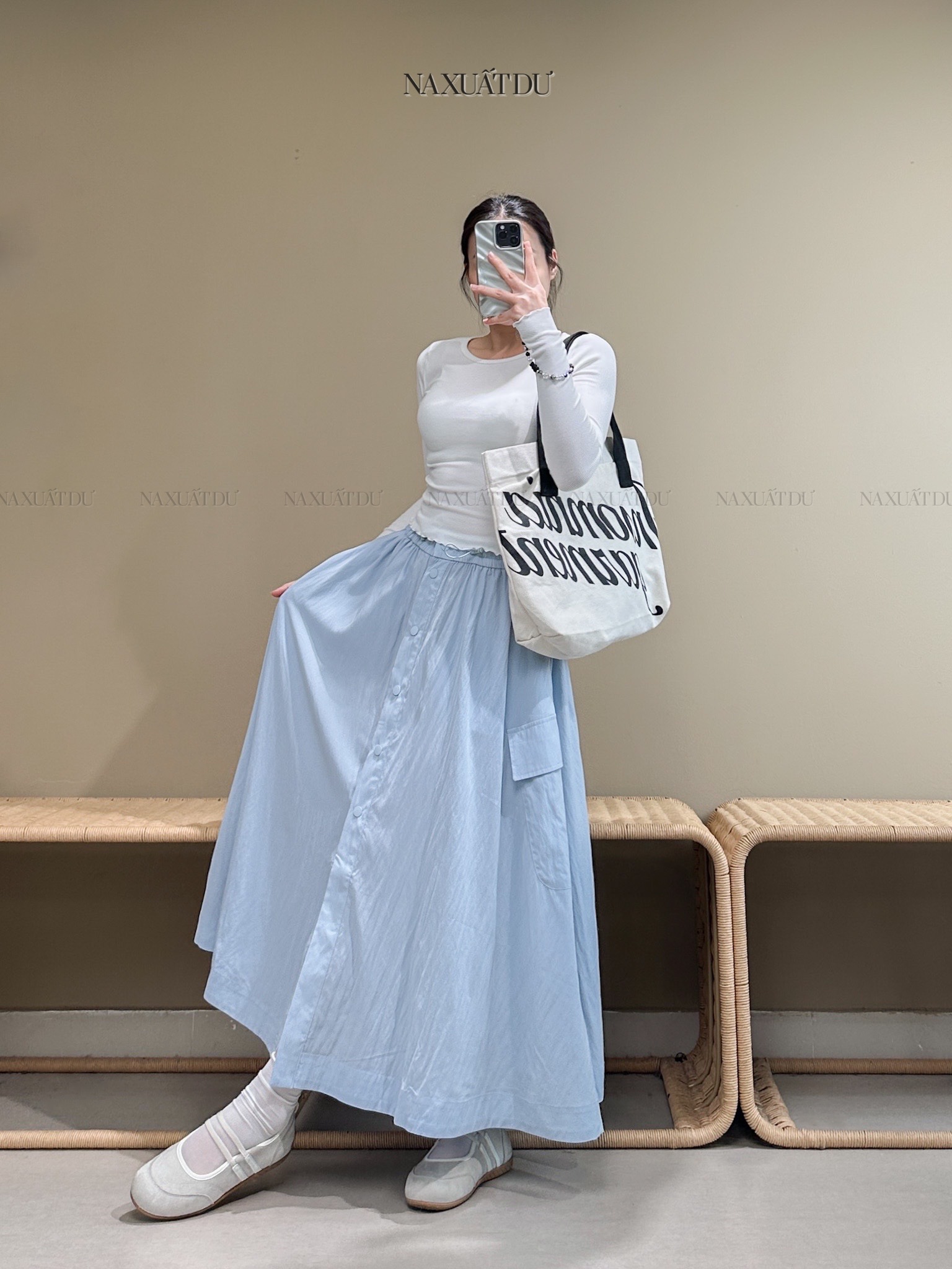 Chân váy dù " Esprit " - V105 (SALE)