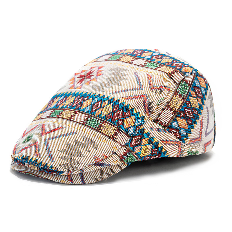 Mũ beret hoạ tiết thổ cẩm HZ2528