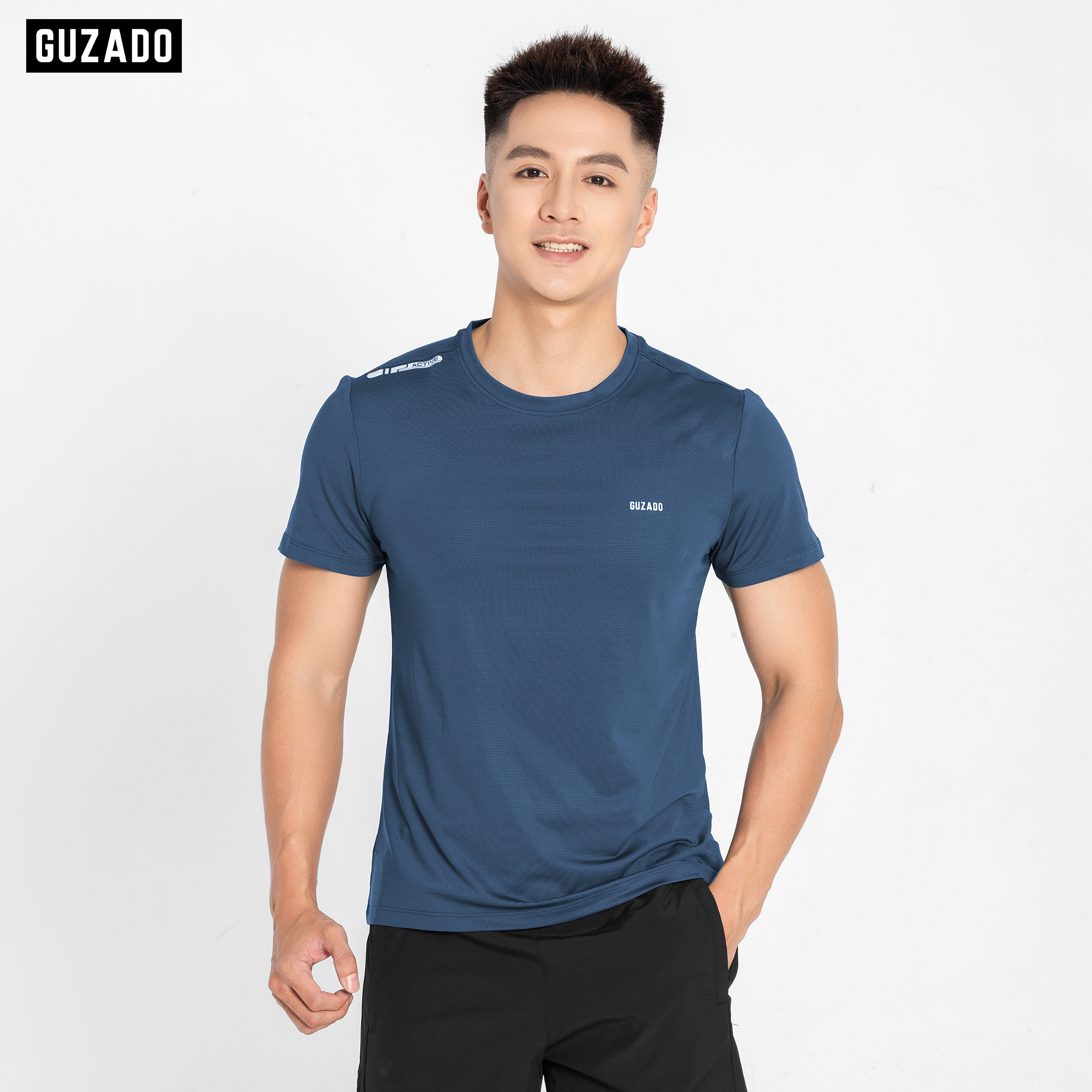 Áo Thun Guzado Chất Coolmax Thoáng Khí Vận Động Thoải Mái GTS04_thumbnail_5