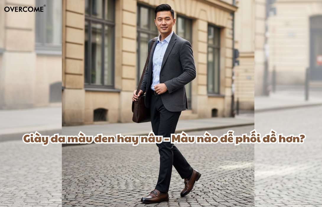 Giày da màu đen hay nâu – Màu nào dễ phối đồ hơn?