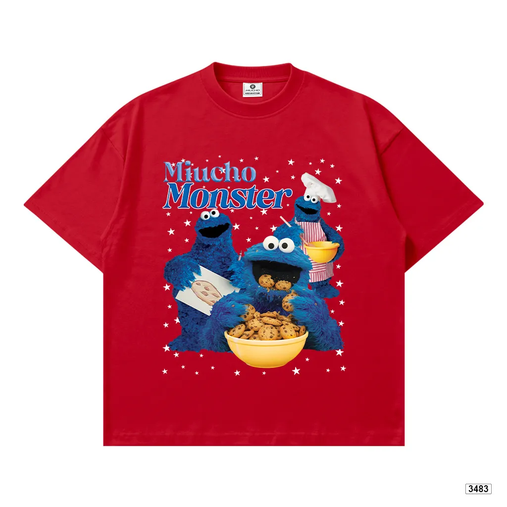 Áo thun boxy hoạt hình Miucho Monster tôn dáng chuẩn form 3483_thumbnail_13