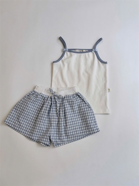Little Bows Cotton Set '25 (Set Áo Hai Dây x Quần Caro)_thumbnail_2