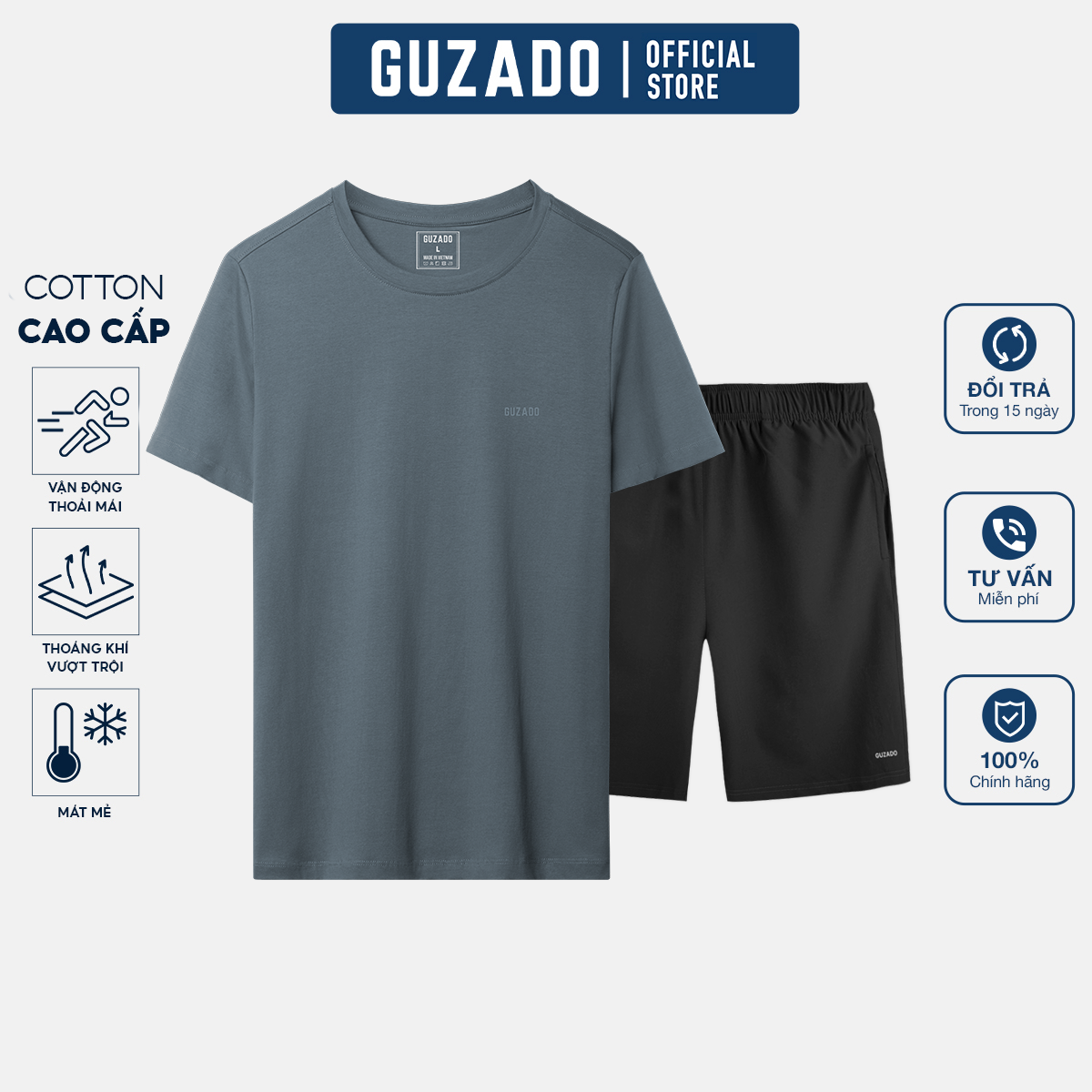 Bộ quần áo nam Guzado Form Regular Fit Dễ Phối Đồ BTS01_thumbnail_4