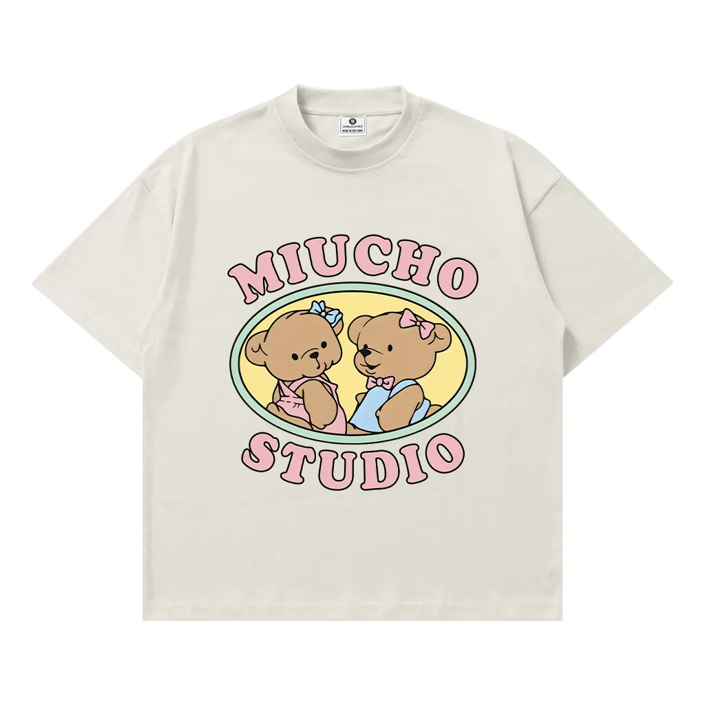 Áo thun boxy nữ Miucho Gấu Teddy 3121_thumbnail_9