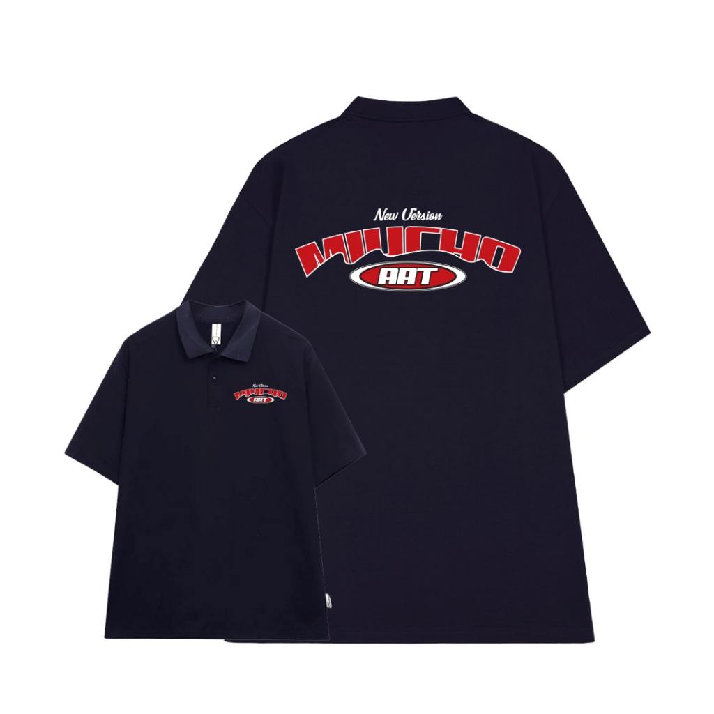 Áo polo nam form rộng PLD600 Miucho Man cotton thoáng mát in graphic_thumbnail_10