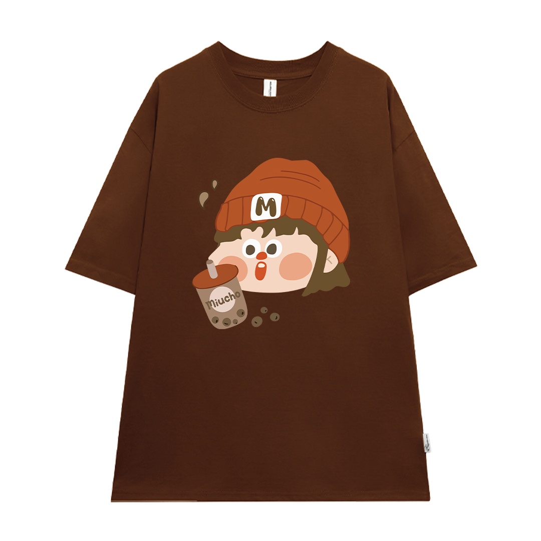 Áo thun couple cặp đôi dễ thương form rộng local brand ATD943 Miucho tay ngắn cổ tròn in mix_thumbnail_12