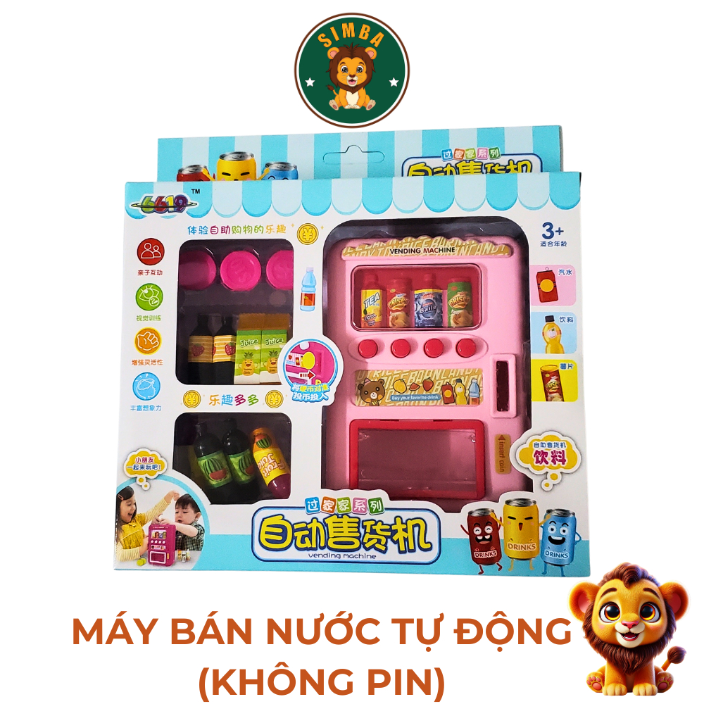 Máy Bán Nước Tự Động Đồ Chơi Simba Shop Giáo Dục Sớm Bé Học Về Mua Sắm Phát Triển Kỹ Năng Xã Hội