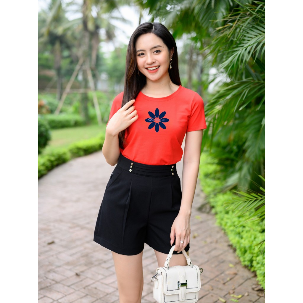 [Form Vừa] Áo thun nữ form vừa in hình hoa lá - Áo phông nữ Loza - G0173_thumbnail_4