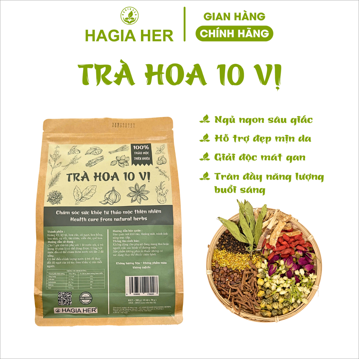 TRÀ HOA 10 VỊ
