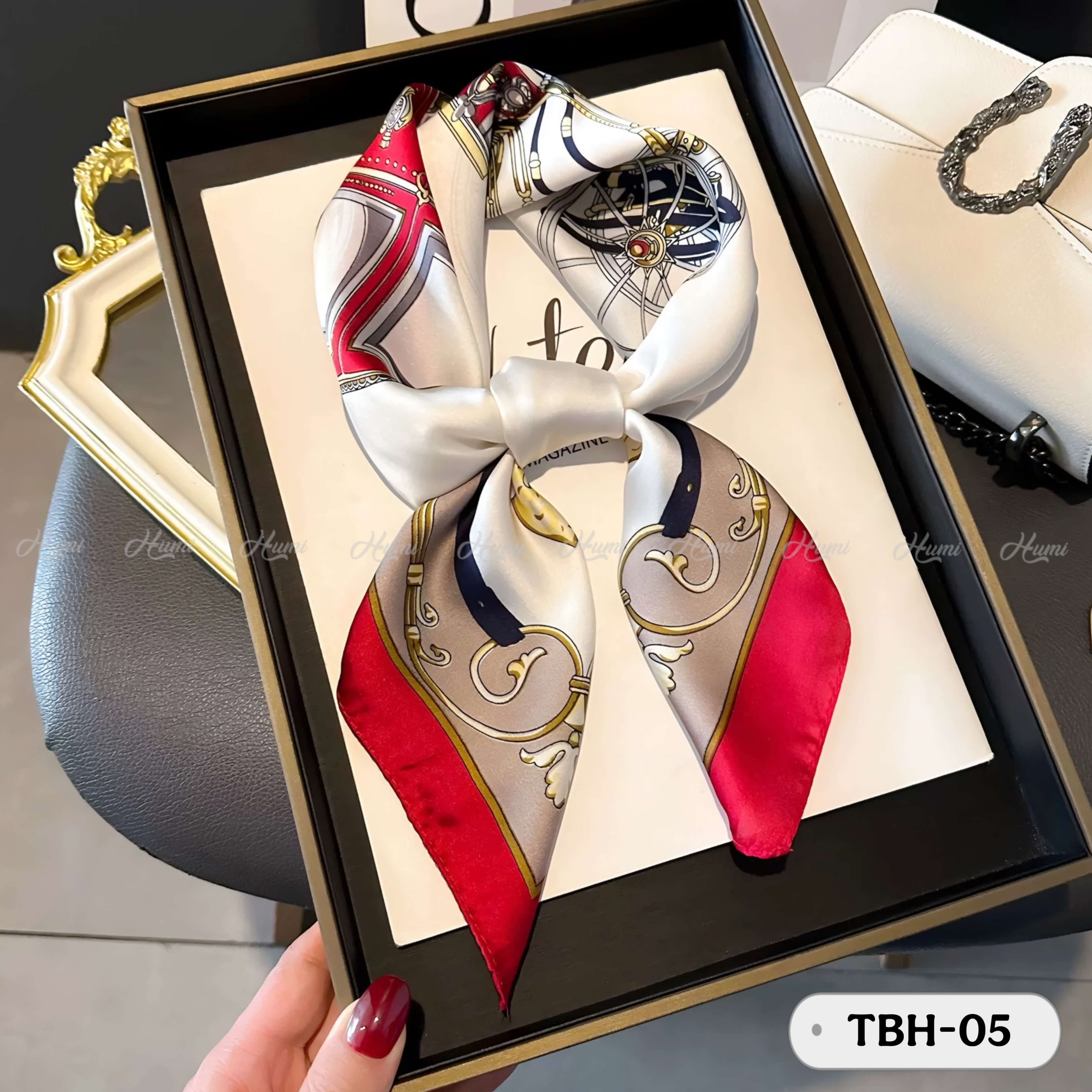 KHĂN LỤA VUÔNG HQ 70x70CM (TBH05)