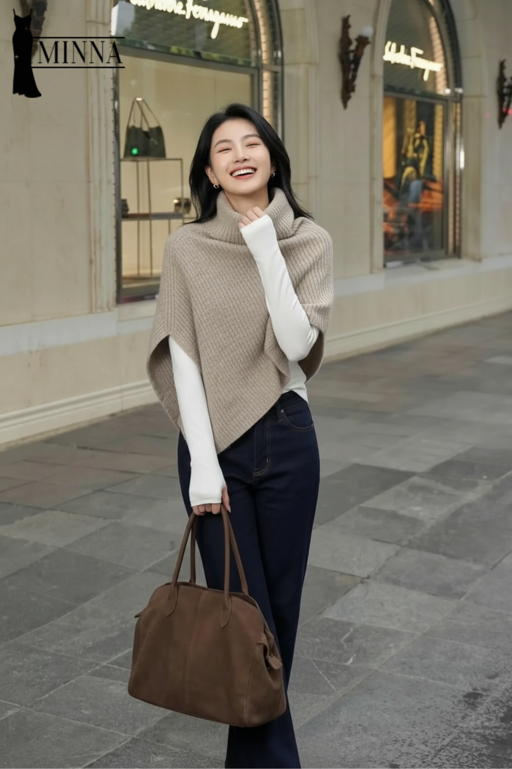 Minimal Cape Knit - MA011_thumbnail_1