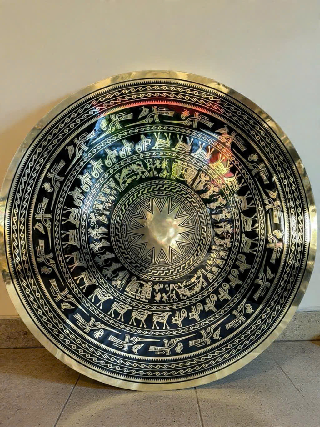 Mặt trống đồng ăn mòn cnc sắc nét  đủ kích thước 