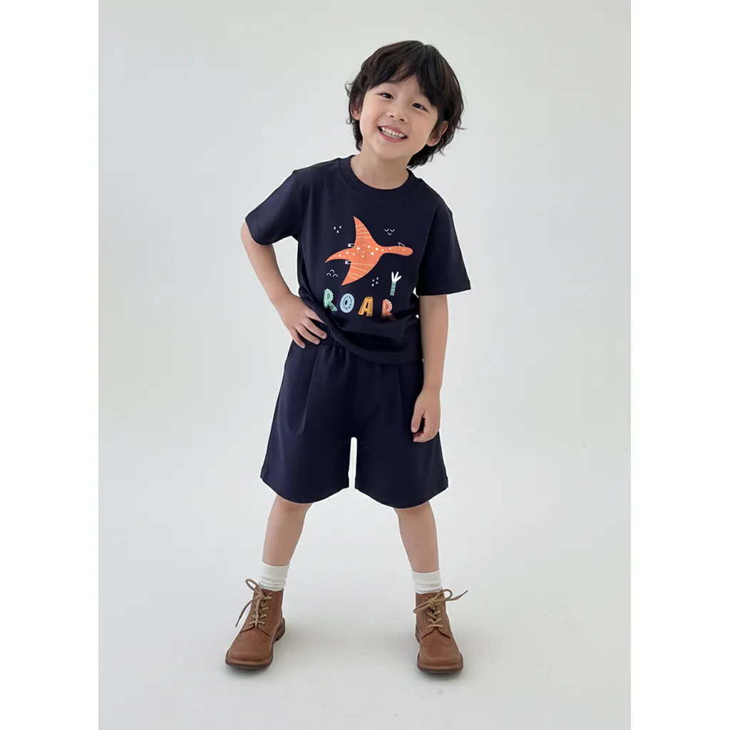 Áo thun bé trai bé gái ROAR Kado 3224 form rộng_thumbnail_5