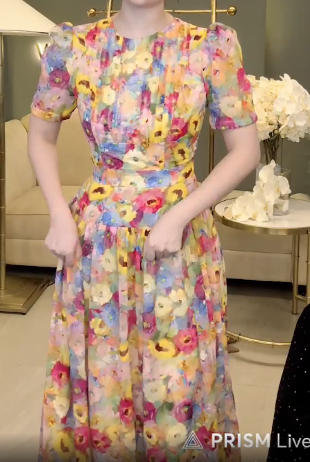 Đầm Xoè Hoa Ly Ngực TB