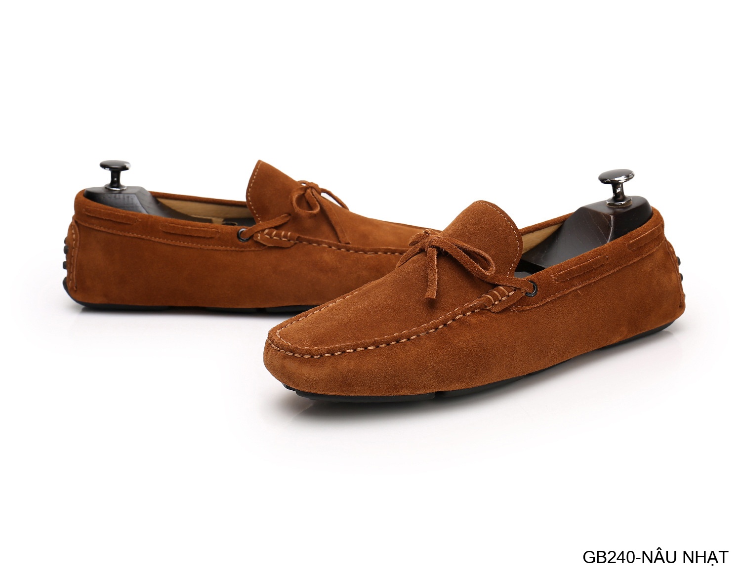 GB240 - Giày lười nam da heo kiểu Anh, đế bệt êm chân, phối nơ bướm thanh lịch_thumbnail_22