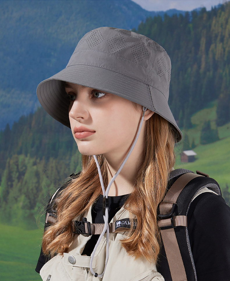 Mũ bucket vành ngắn dã ngoại, leo núi HZ2527_thumbnail_11