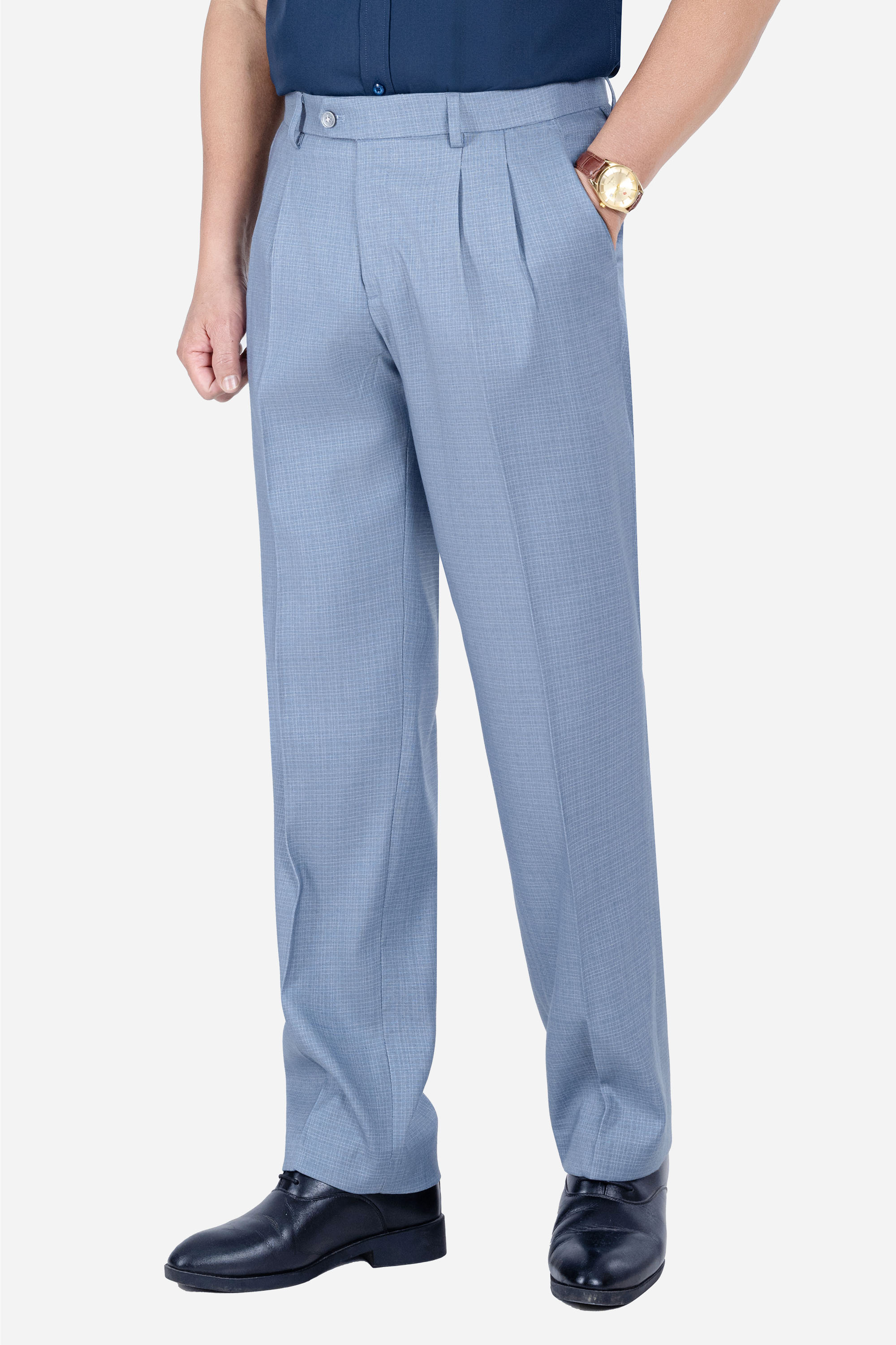 Quần Âu 2 Li Nam Trung Niên ANCHI Chất Liệu Cotton Cao Cấp Phom Suông Ống Rộng_thumbnail_2