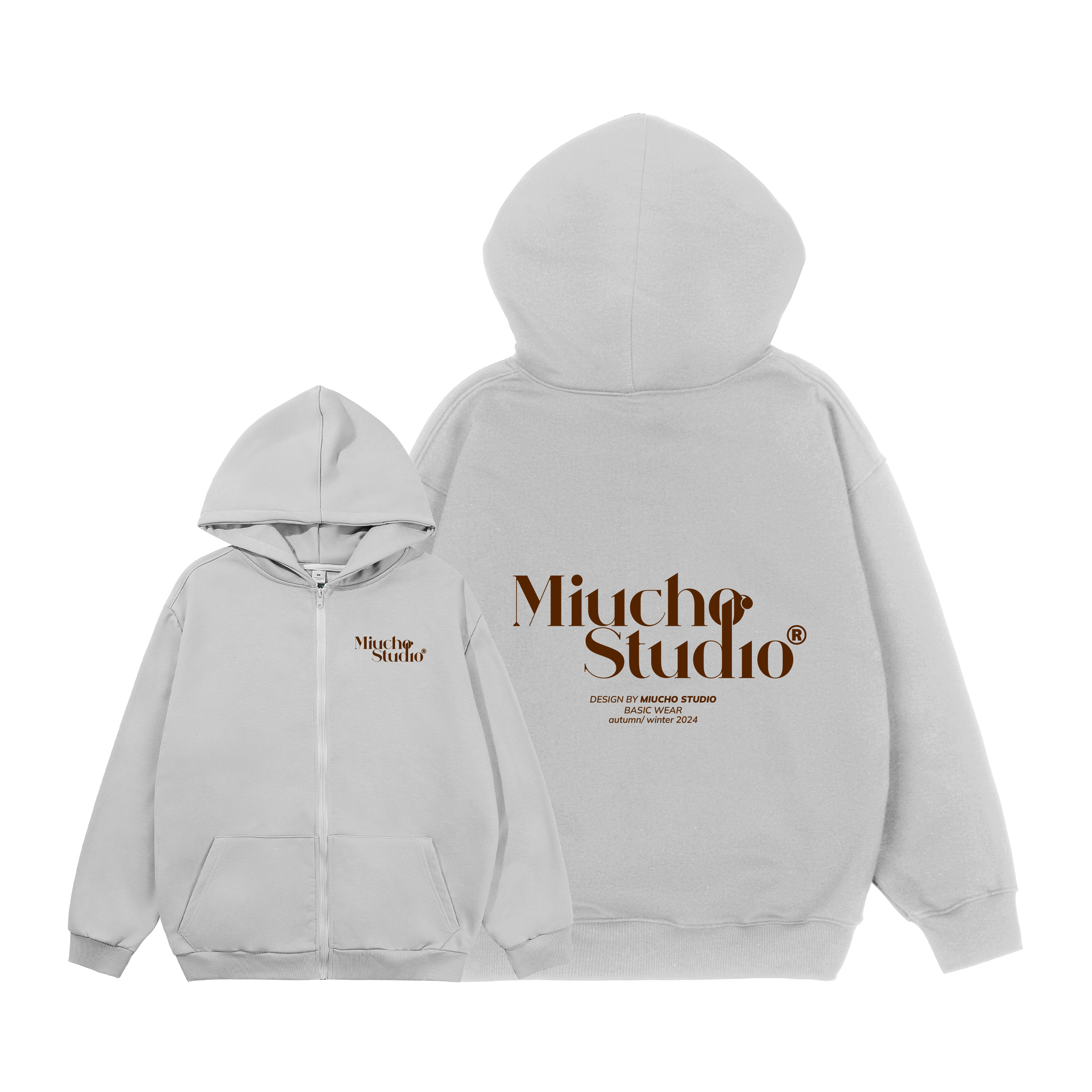 Áo hoodie zip local brand HZD1579 Miucho vải nỉ chân cua dày dặn mủ rộng in typography_thumbnail_11