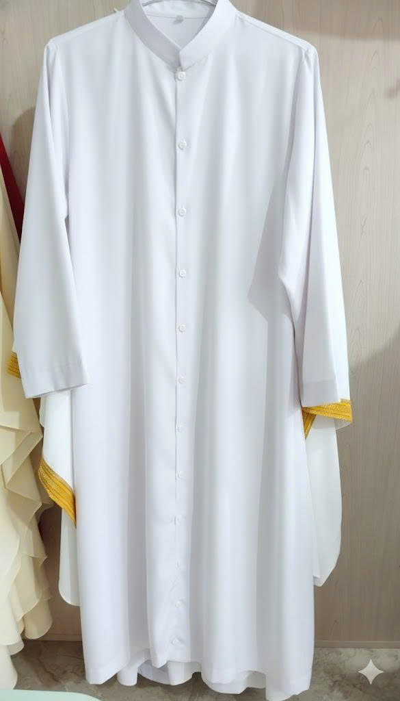 Áo GIúp Lễ mặc bên trong màu trắng