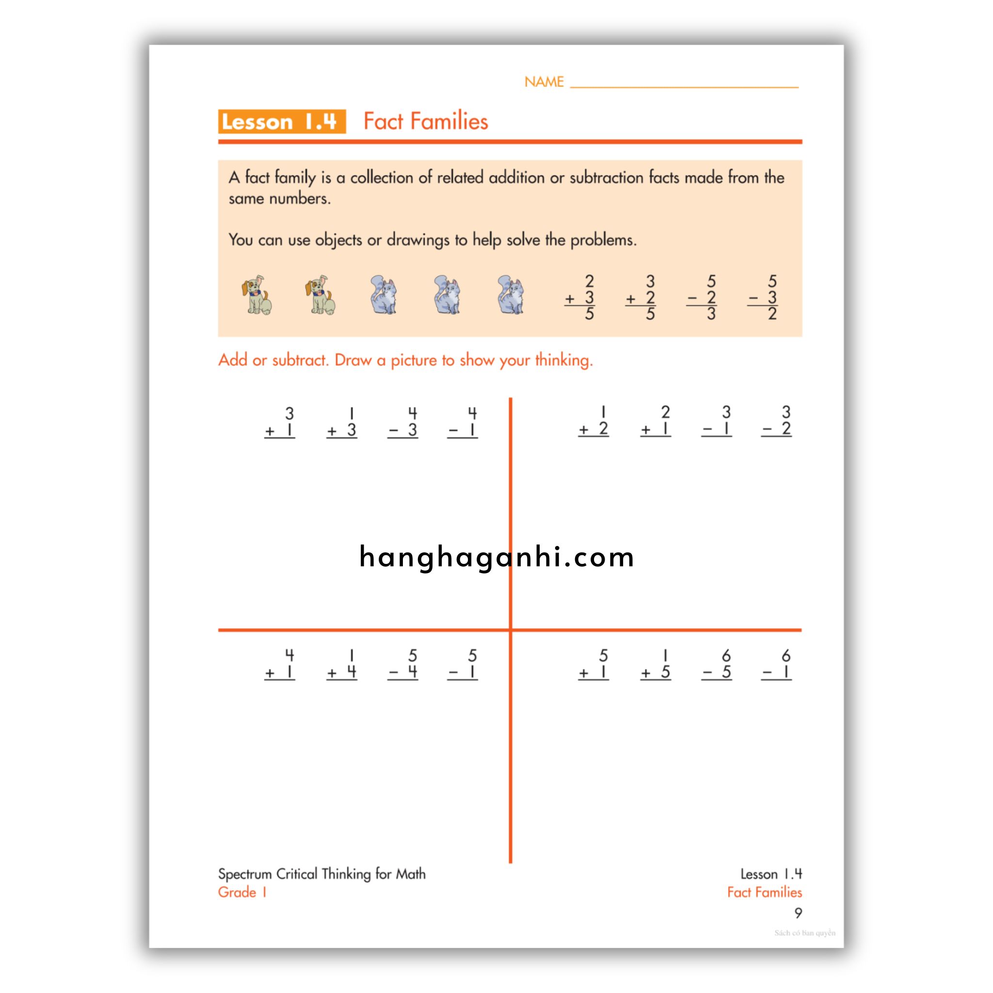 Sách Spectrum Critical Thinking for Math Workbook Grade 1_thumbnail_8