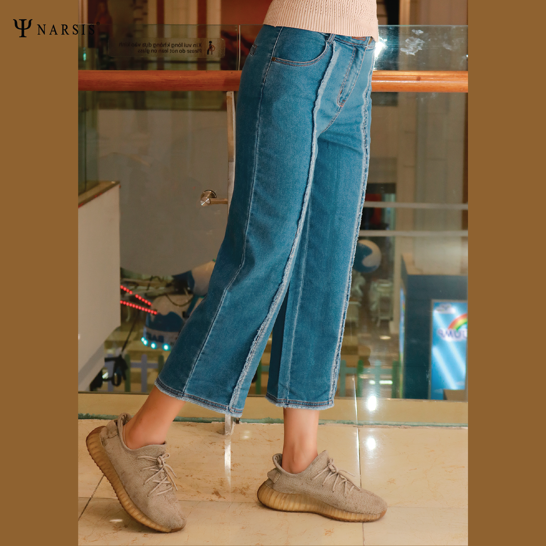QUẦN LỬNG NỮ P9023 NARSIS CHẤT LIỆU JEAN BỀN BỈ, CÁ TÍNH, TRẺ TRUNG, THỜI TRANG, TRẺ TRUNG, THỜI ..._thumbnail_0