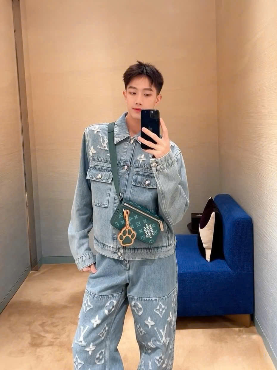 Túi đeo chéo nam LV Bosphore Monogram Eclipse xanh lá_thumbnail_5