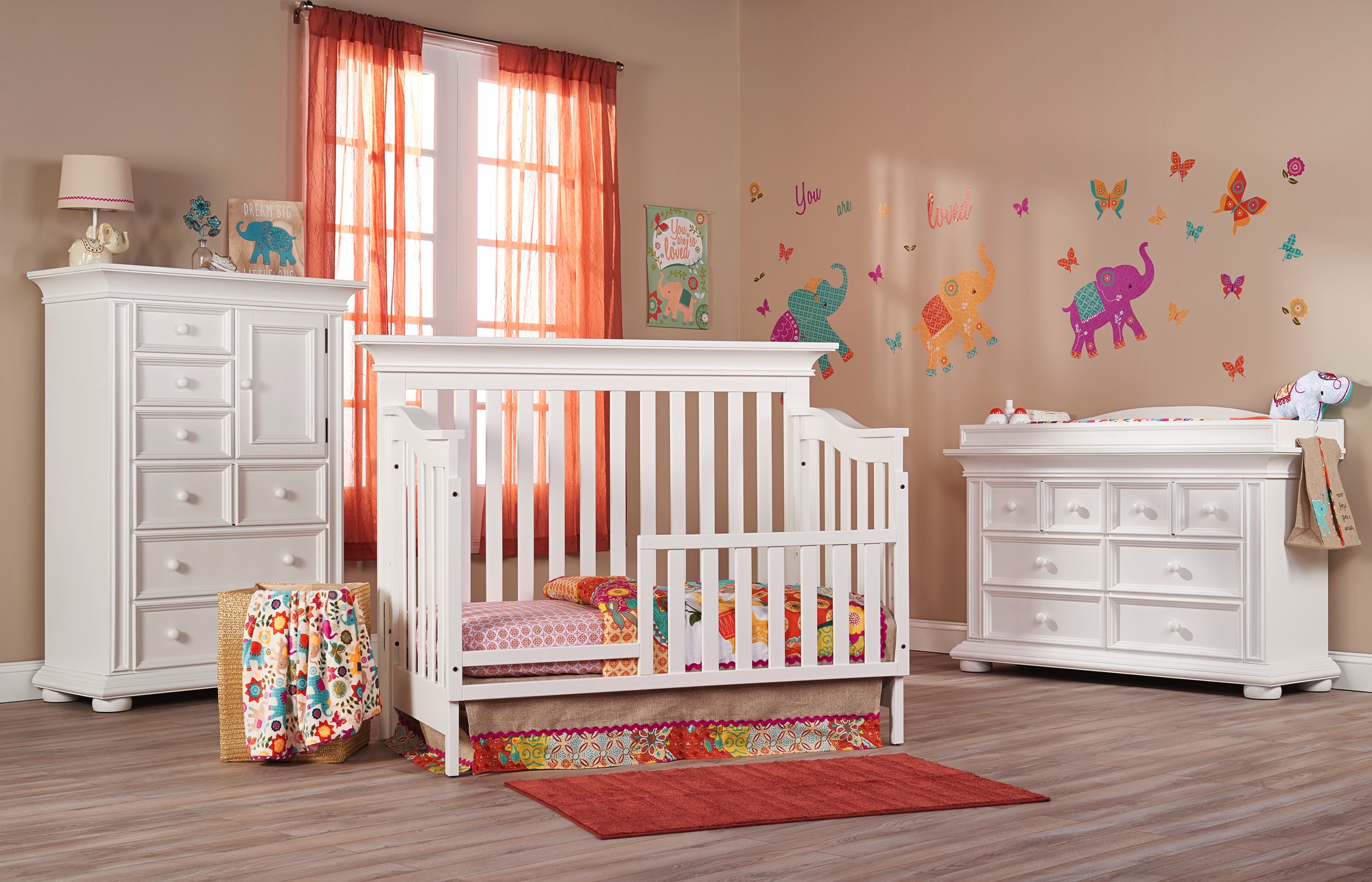 Cũi gỗ cho bé Harlow Collection 4 In 1_thumbnail_2