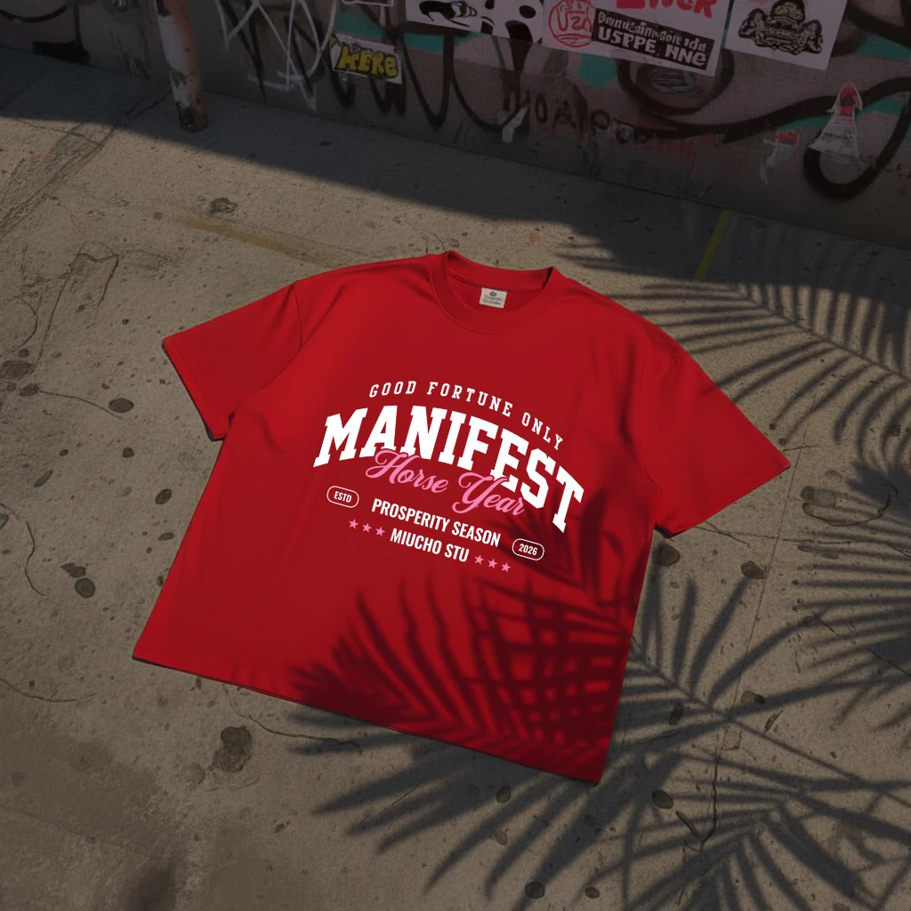 Áo thun Tết nam nữ form boxy Miucho chất vải mềm mại thoáng mát chữ basic in typography 2939_thumbnail_6