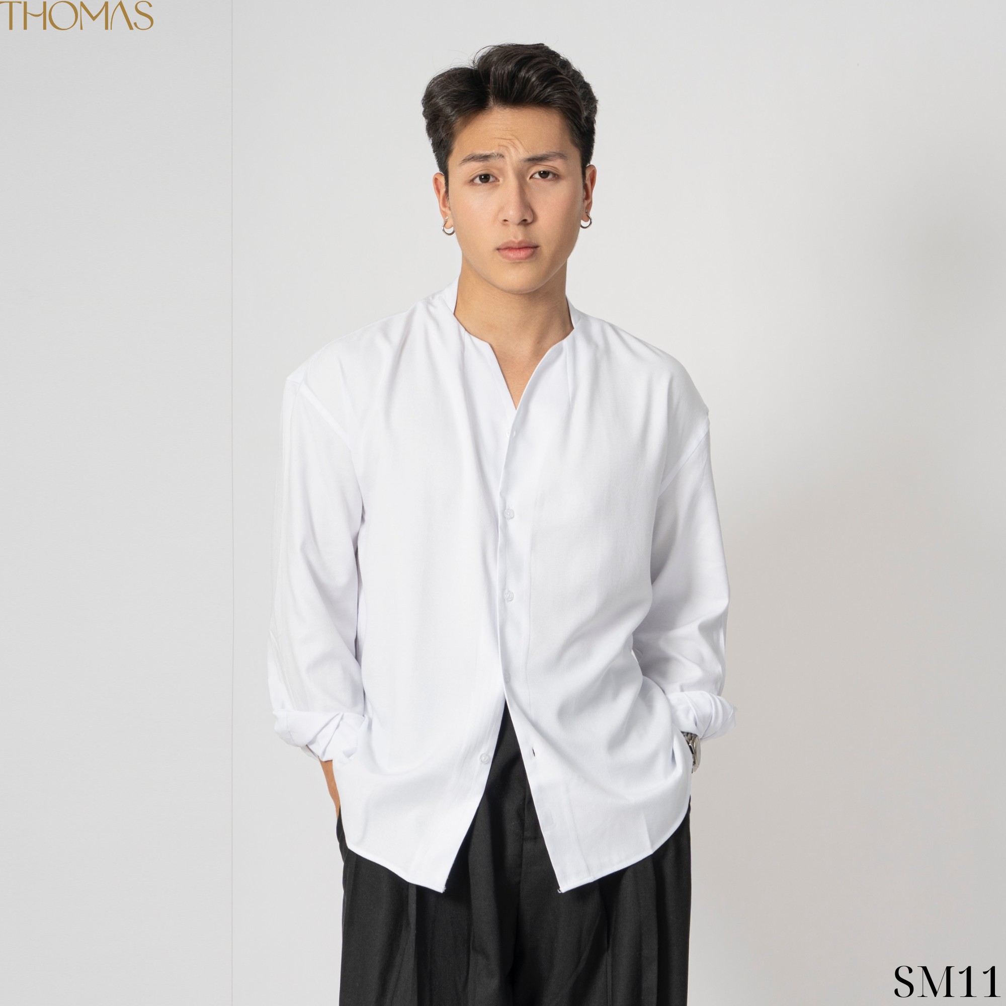 Áo Sơ Mi Dài Tay Clark V Vải Bạch Đàn Form Regular_thumbnail_3