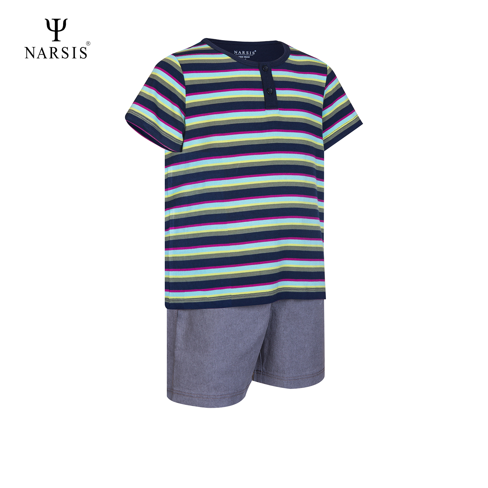 BỘ HÈ BÉ TRAI KE2010 NARSIS CHẤT LIỆU THOÁNG MÁT, DỄ CHỊU, THOẢI MÁI CẢ NGÀY, DỄ VẬN ĐỘNG