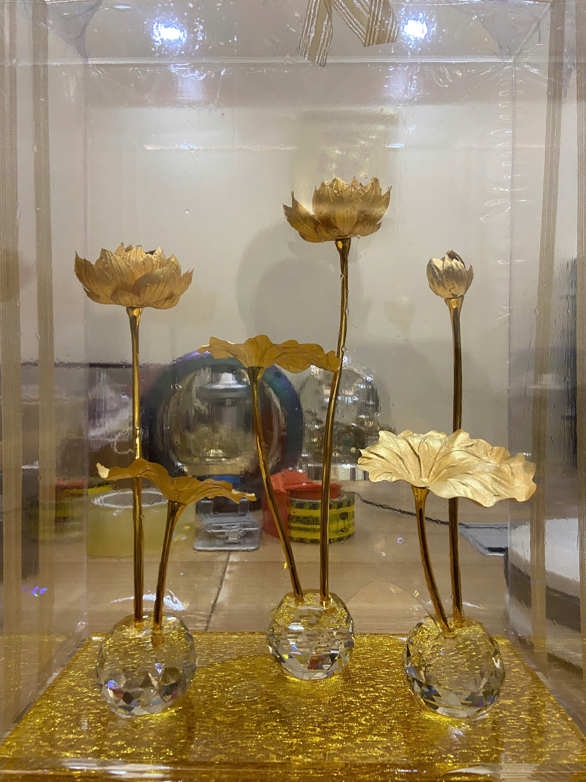 Hộp hồ sen 3 nhánh mạ vàng 24k cao cấp _thumbnail_3