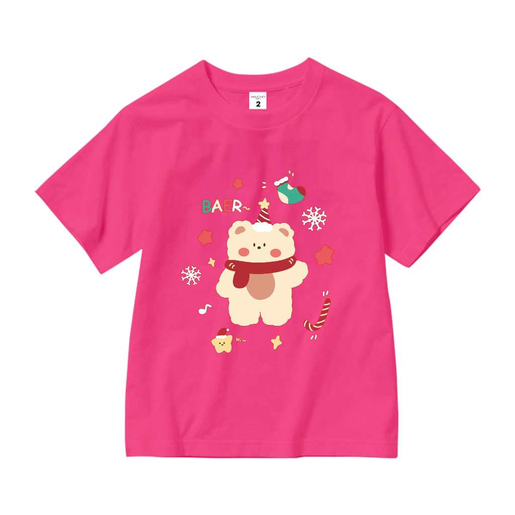 Áo thun bé gái hình gấu form rộng AED689 Miucho Kid 100% vải cotton thoáng mát basic_thumbnail_12