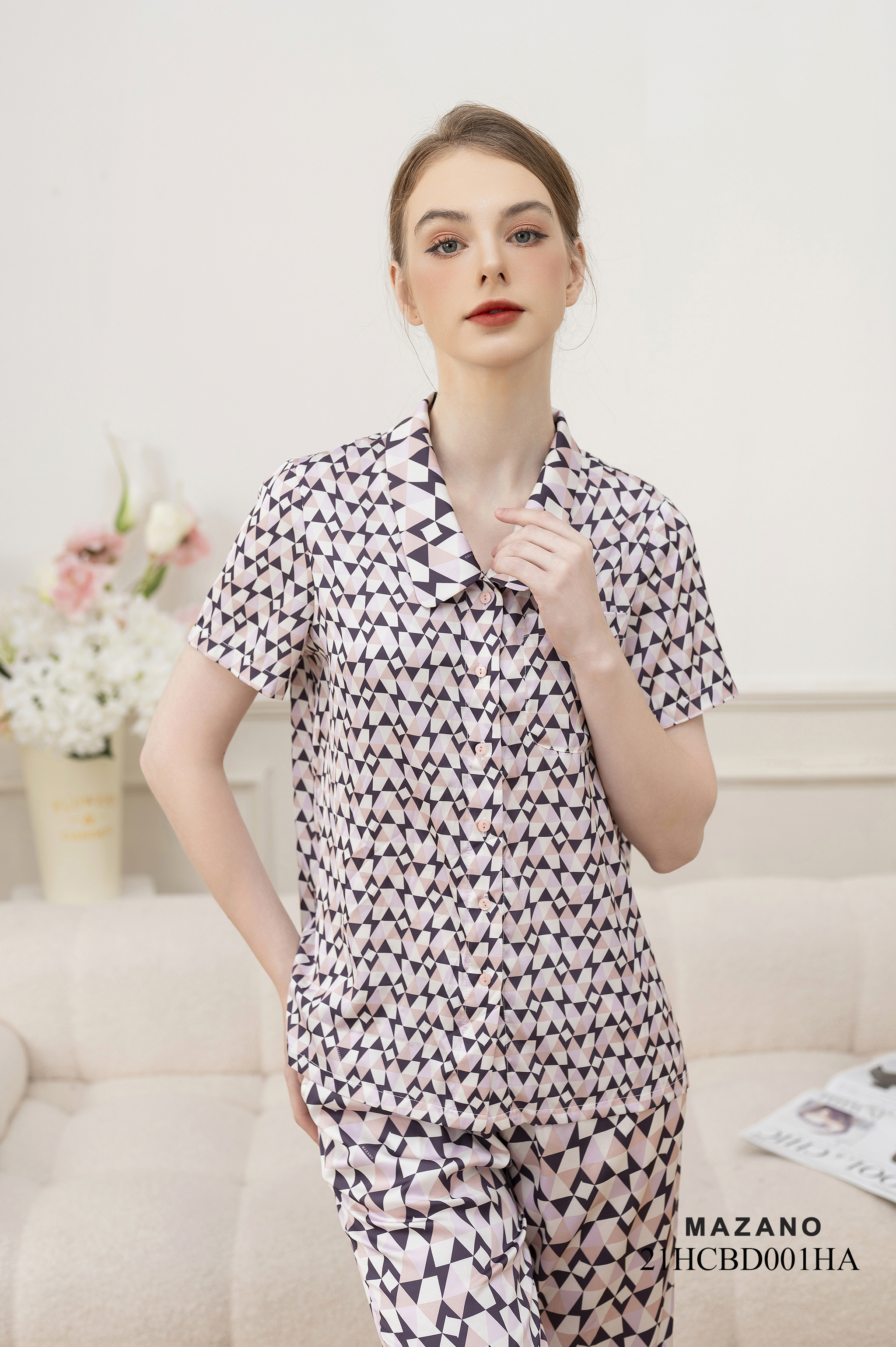 Bộ đồ Pijama lụa cộc tay ziczac_thumbnail_5