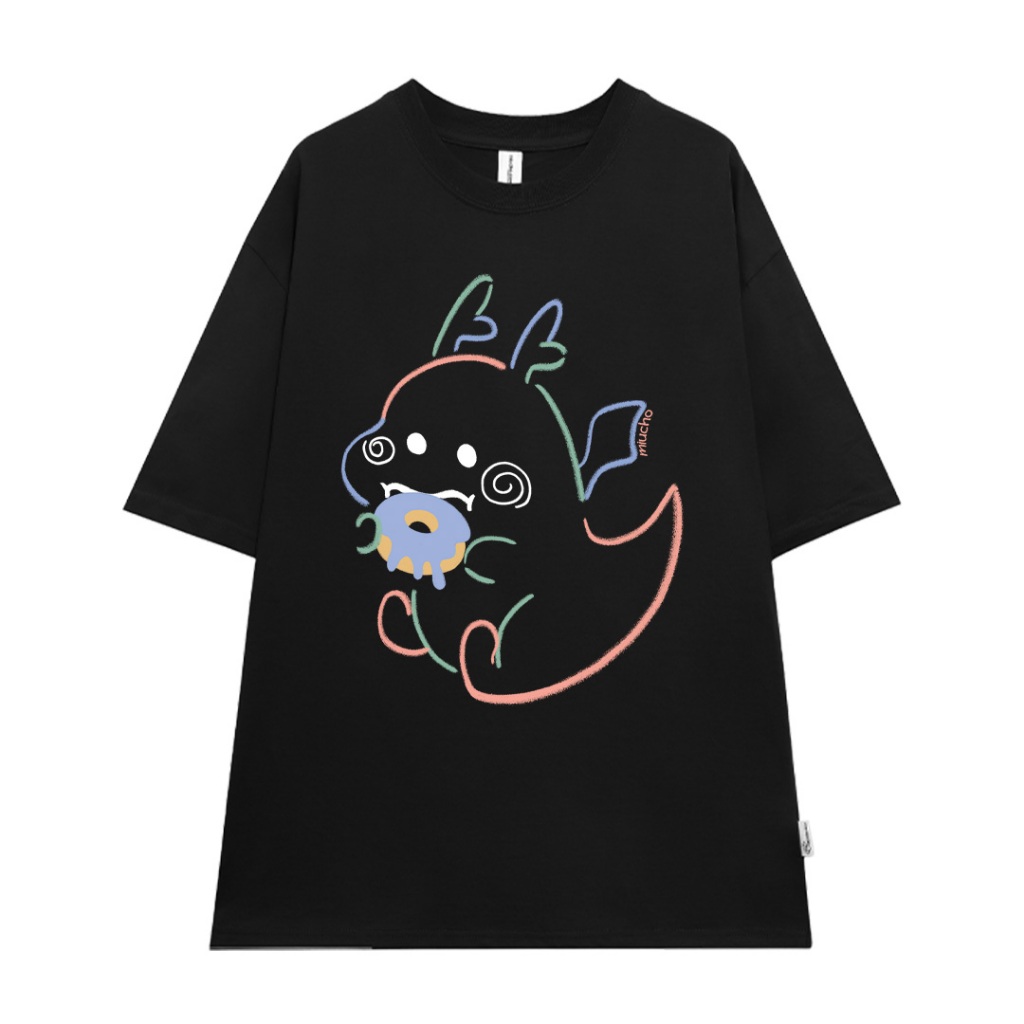 Áo thun unisex local brand form rộng ATD742 Miucho cotton cổ tròn in artwork_thumbnail_7