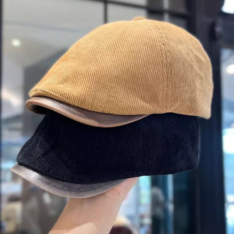 Mũ beret vải nhung tăm nam & nữ HZ2440_thumbnail_2