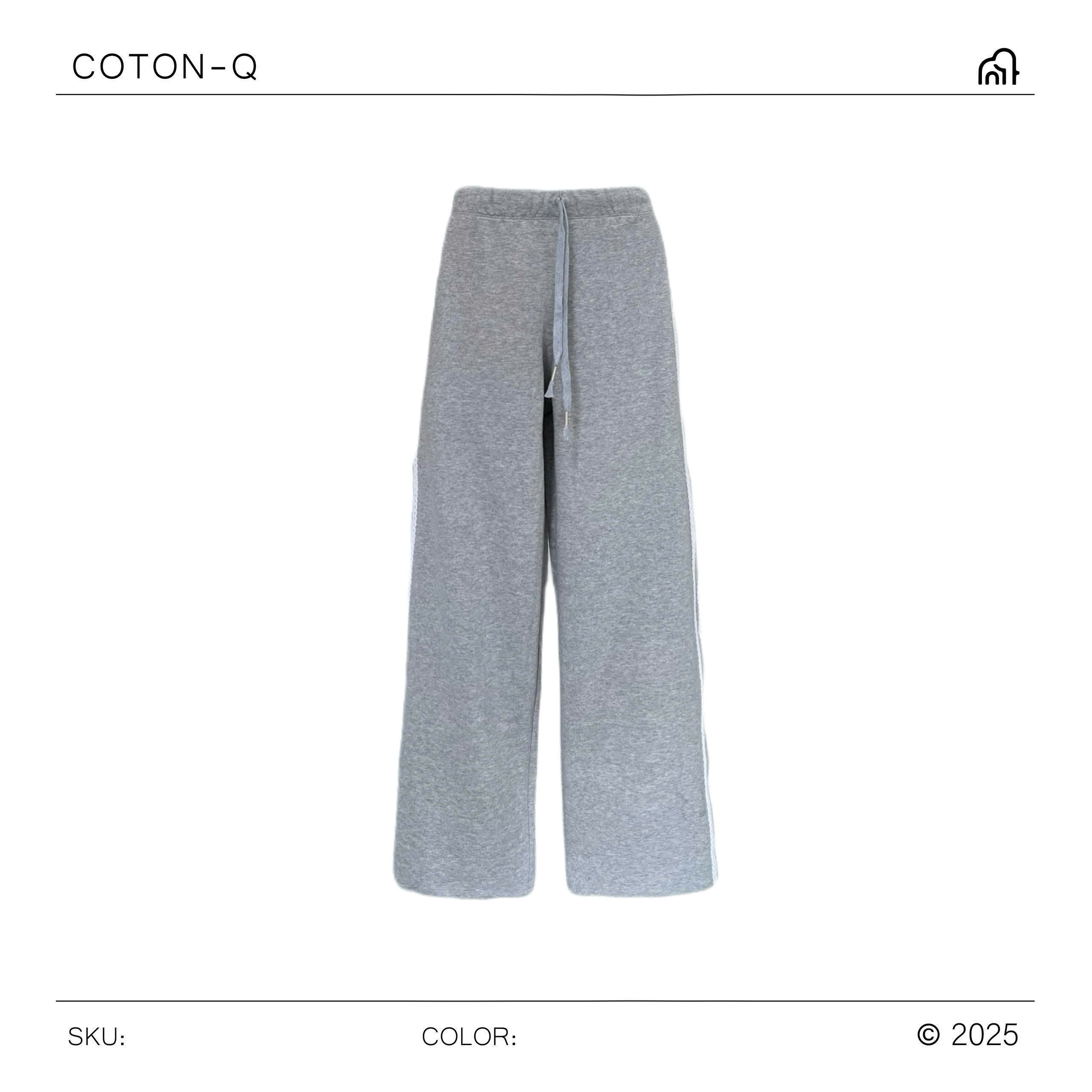 Quần dài lưng thun phối viền ( ĐEN )_thumbnail_2