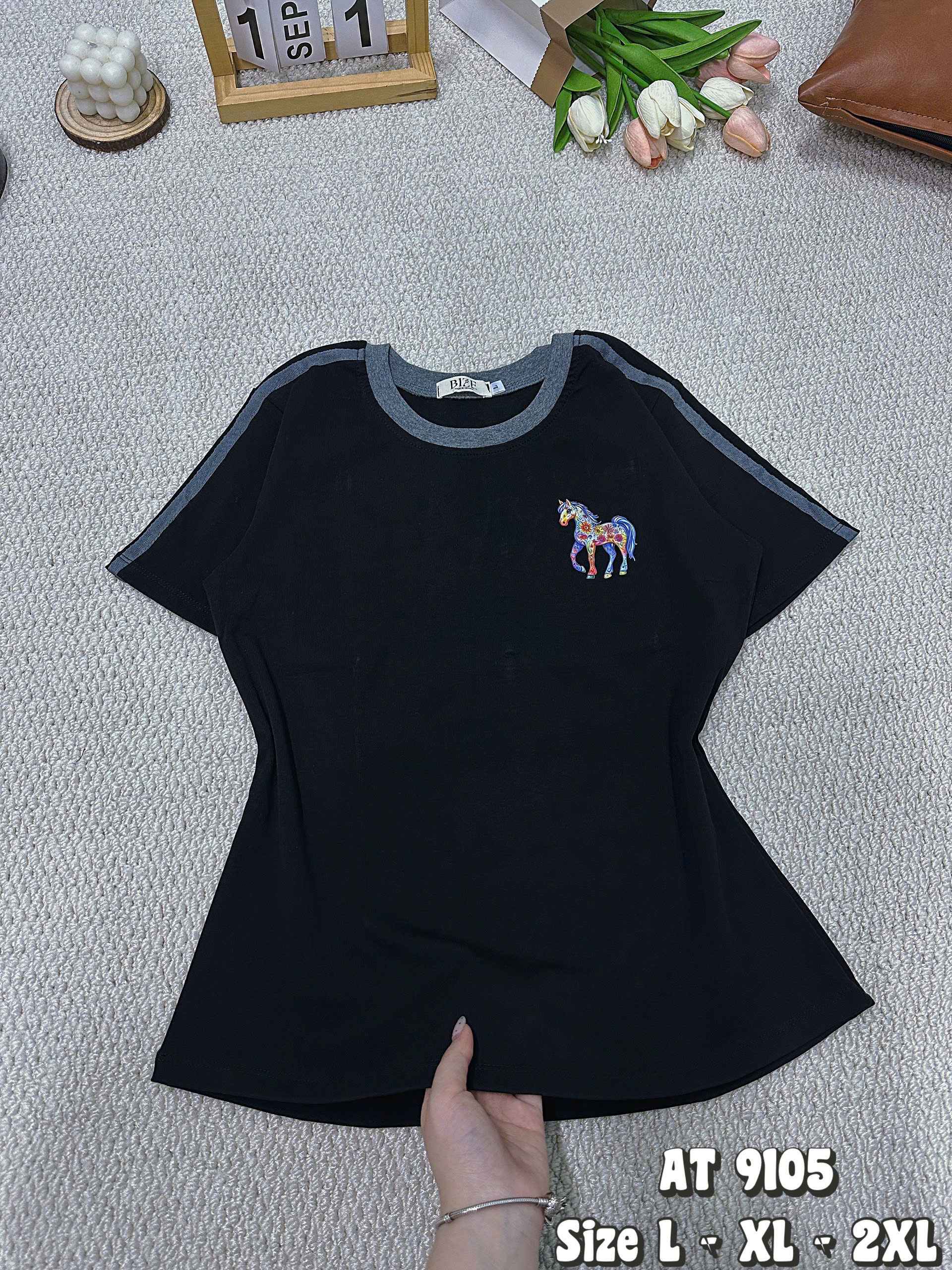 BIGSIZE - Áo thun thuê ngựa T-AT9105_thumbnail_1