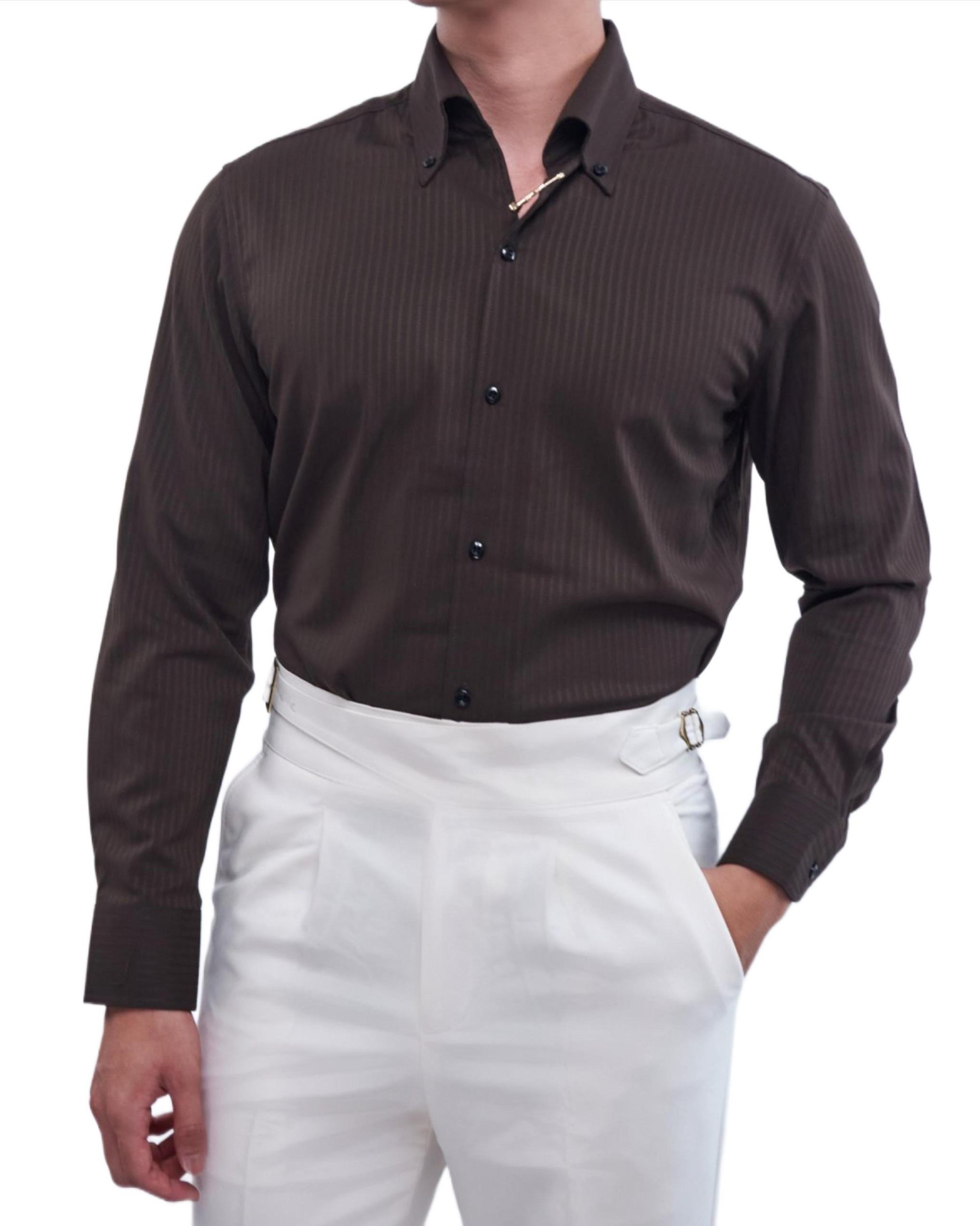 Sơ Mi Button Down Sọc Tiger Pin_thumbnail_0