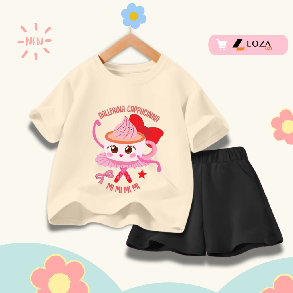 Bộ đồ bé gái in hình 'Ballerina Cappucinna' - Loza Kids SB412_thumbnail_6