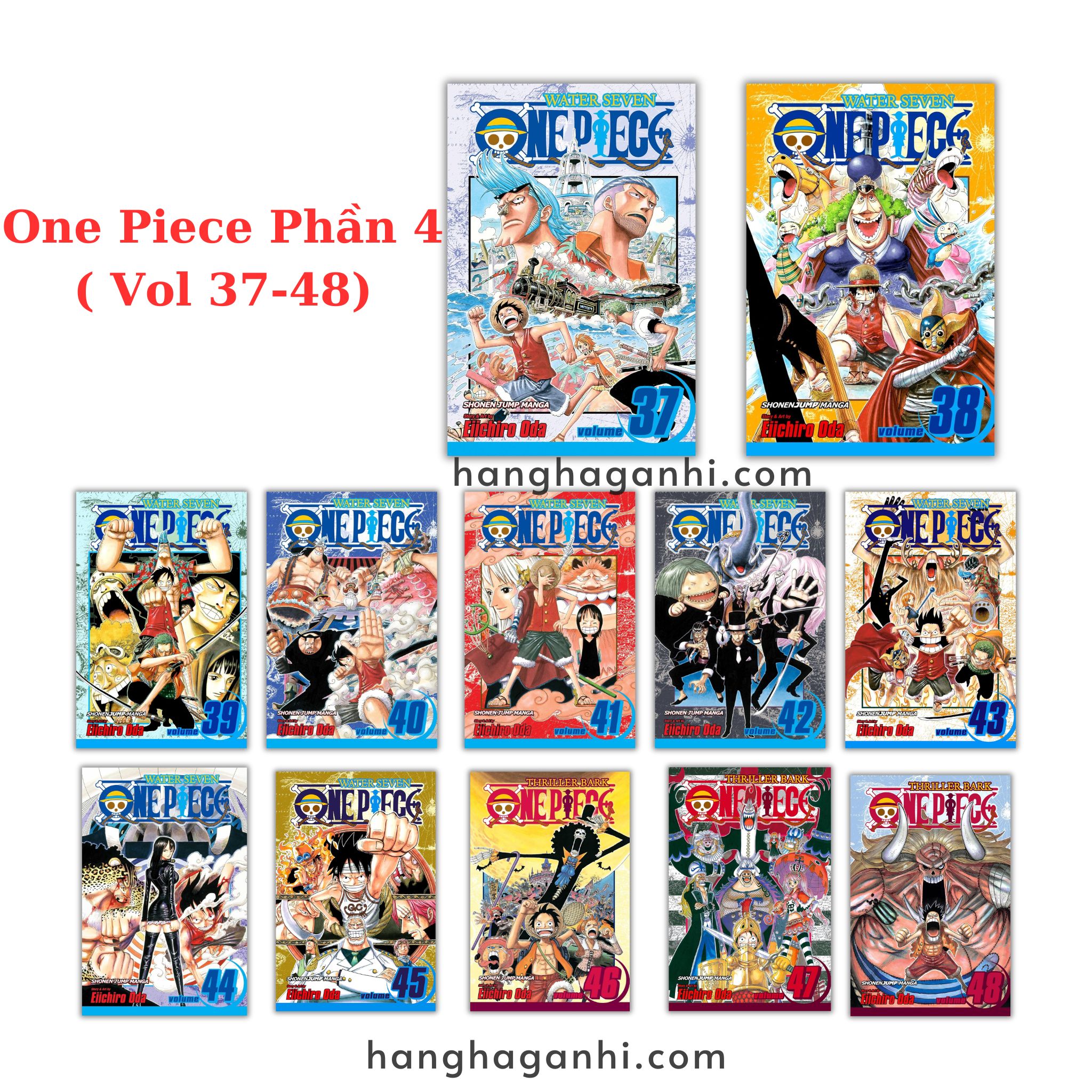 [TIẾNG ANH] - Truyện Tranh One Piece- Đảo Hải Tặc Phần 4 ( Vol 37-48)
