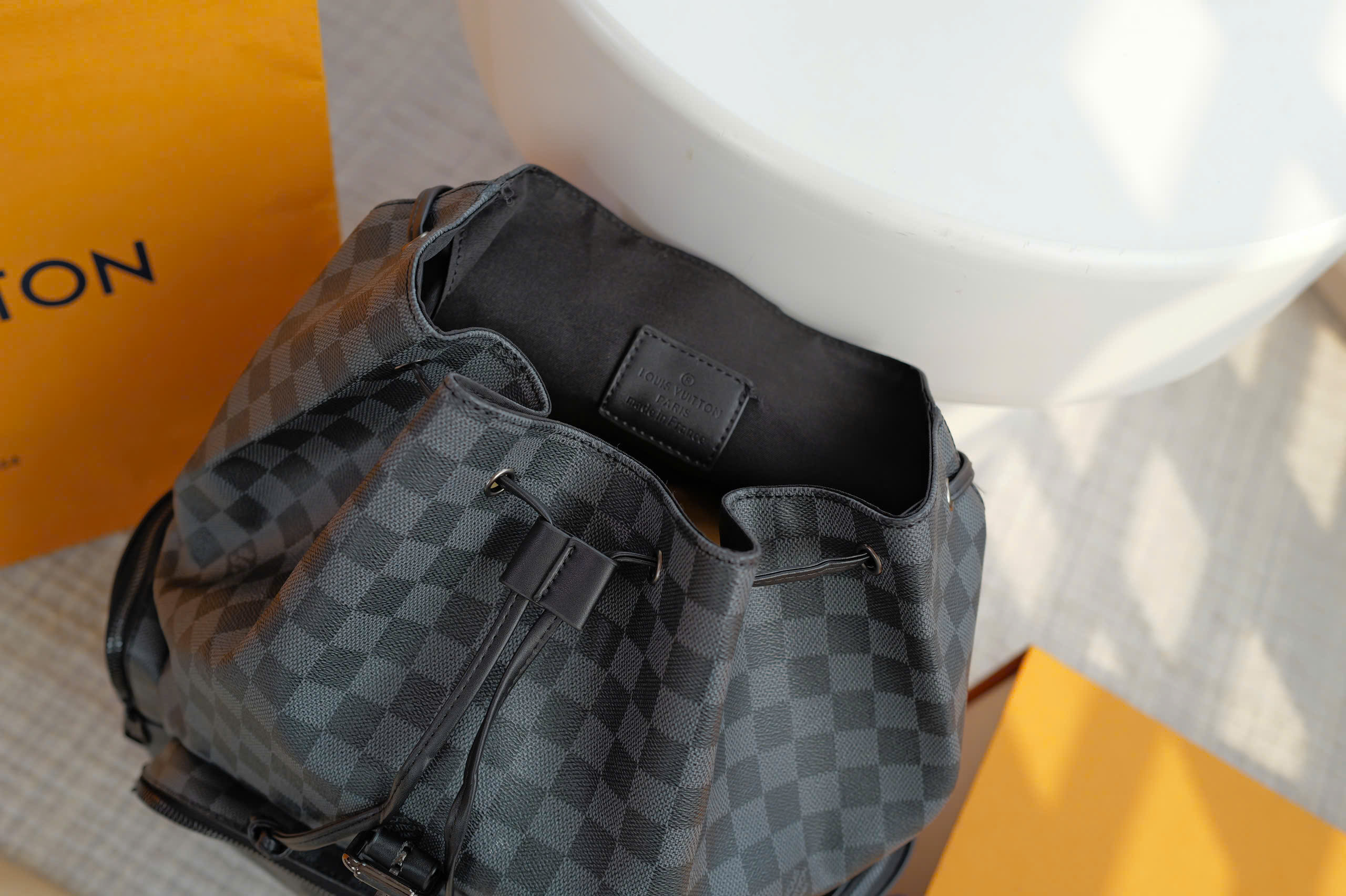 Balo Louis Vuitton Damier Graphite xám đen_thumbnail_5