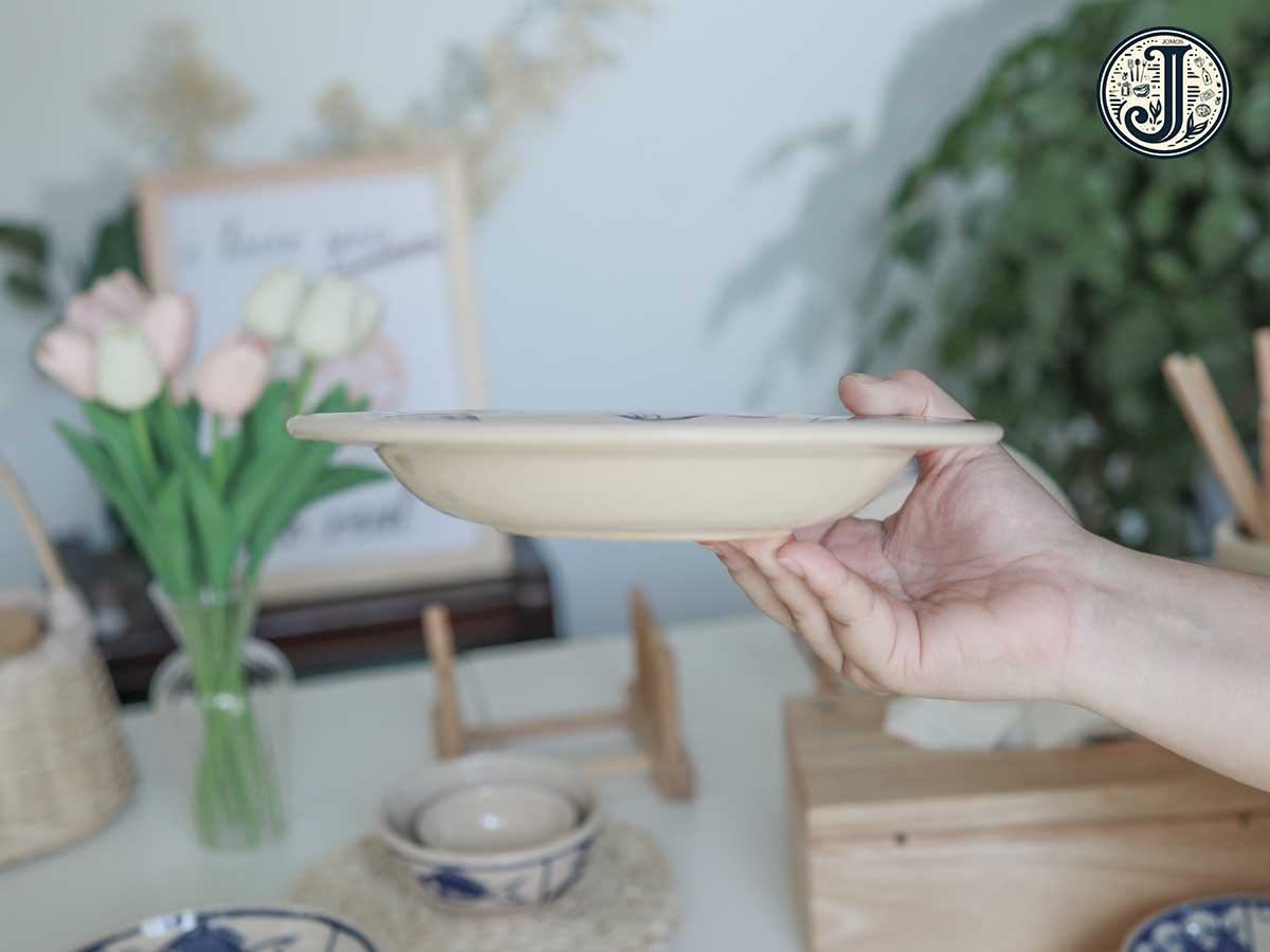 Dĩa sâu lòng 20cm gốm Lái Thiêu cao cấp sâu lòng cá J000297_thumbnail_1