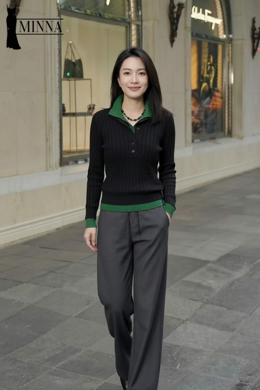 Elegant Polo Knit - MA042_thumbnail_2