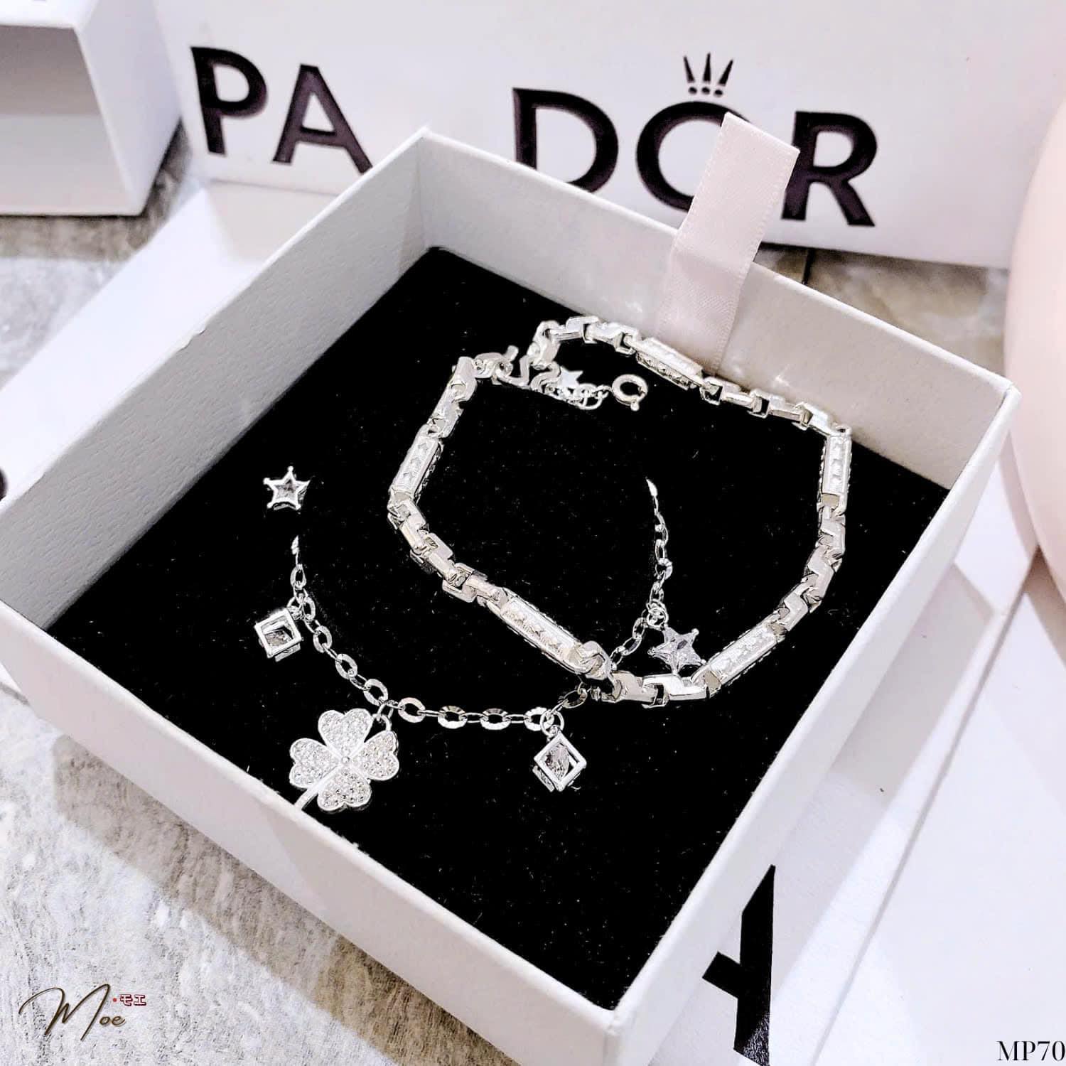 ĐT45 - Lắc tay đôi ống đốt mix cỏ 4 lá lập phương