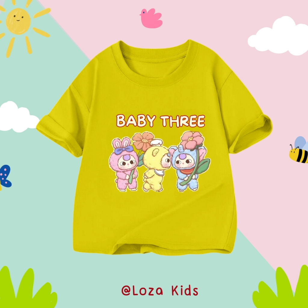Áo thun bé gái in hình Baby three - Loza Kids AT2914_thumbnail_7